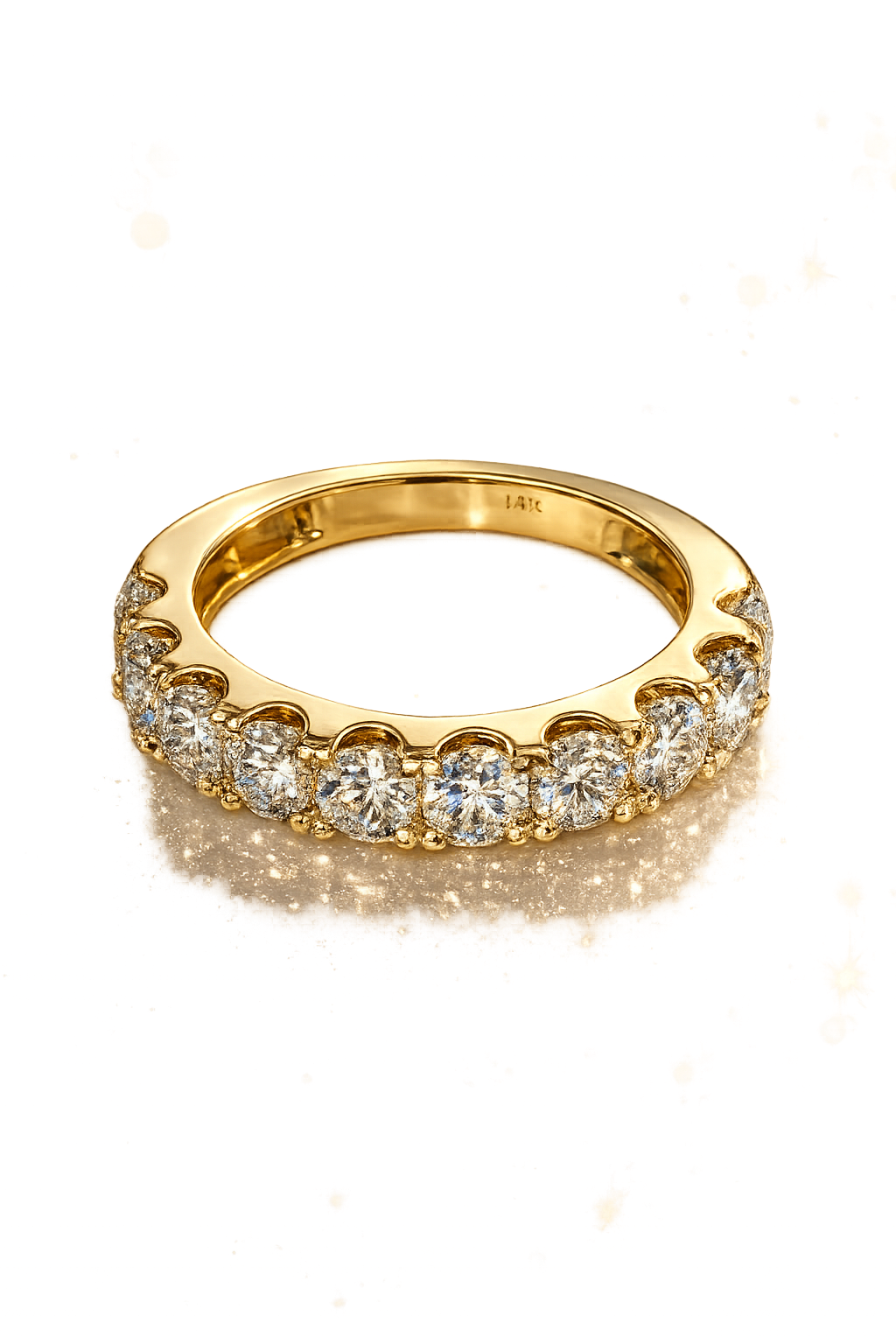14kt yellow gold2.5ct Natural Diamonds band