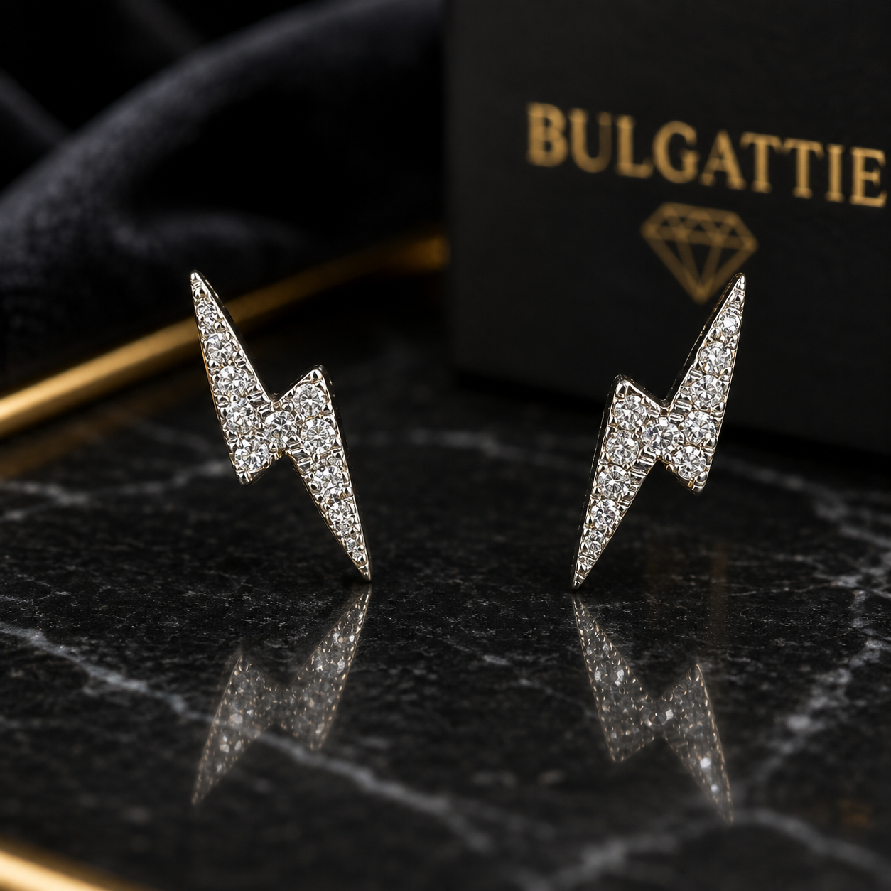 10K Yellow Gold Diamond Stud Earrings – .15ct Natural Diamond