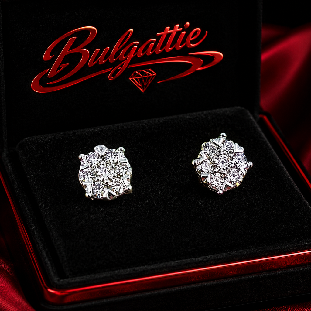 14K Yellow Gold Diamond Stud Earrings – .45ct Natural Diamonds SI1 | 2027 Setting