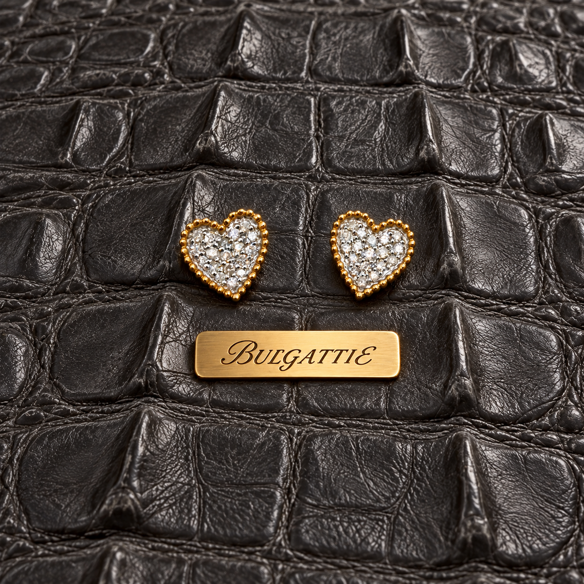 10K Yellow Gold Natural Heart Diamond Earrings, 0.30 ct tw SI2