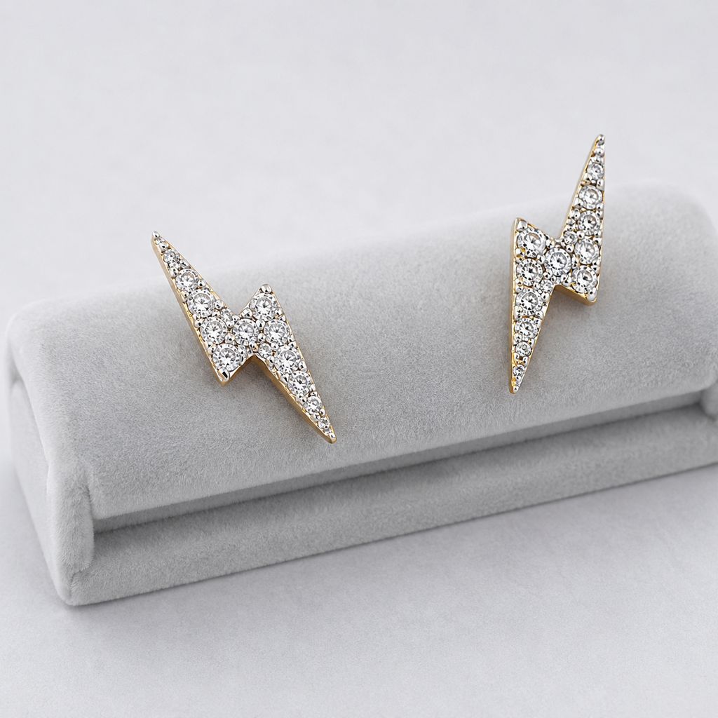 10K Yellow Gold Diamond Stud Earrings – .15ct Natural Diamond