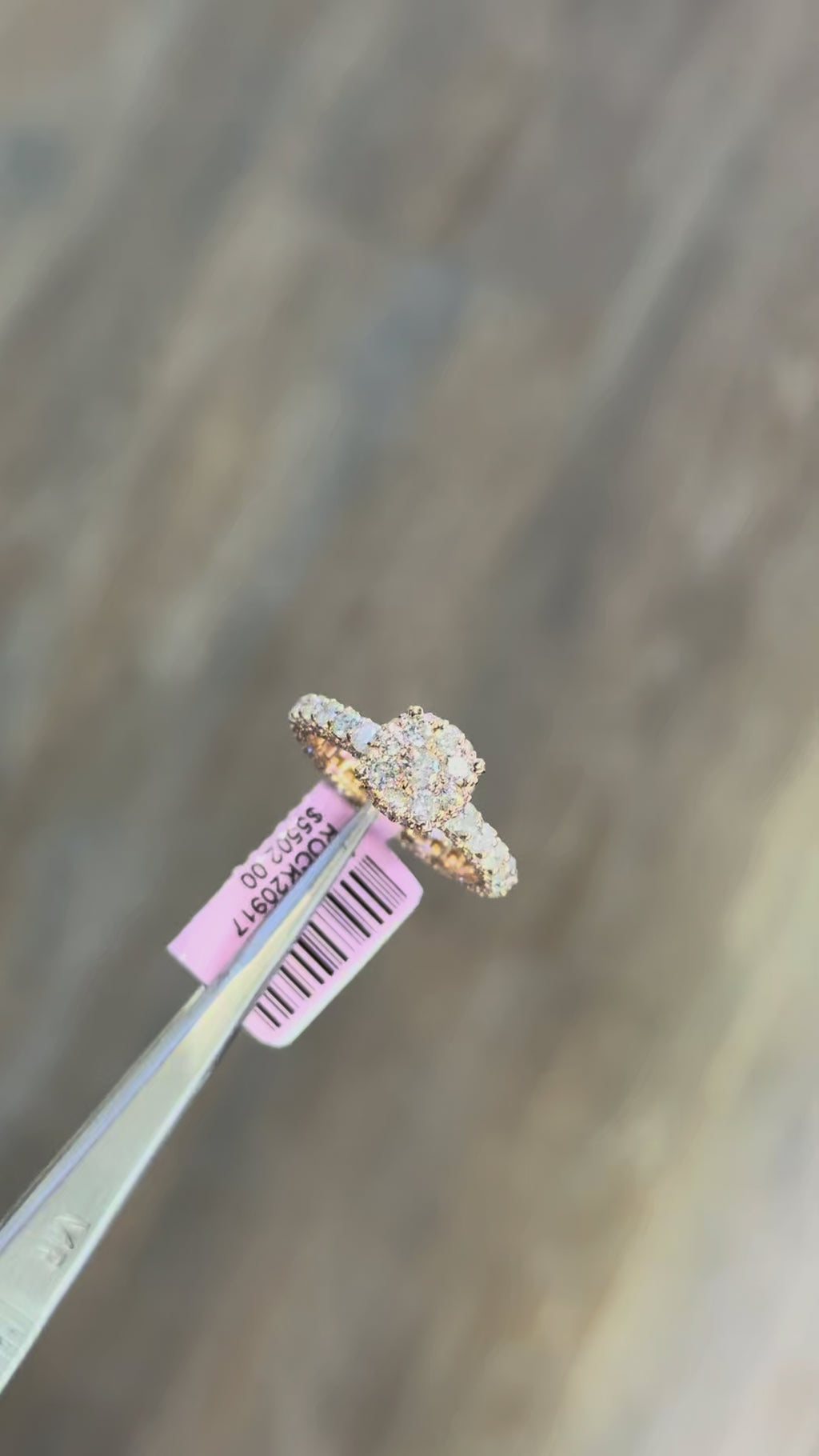 14K Rose Gold Natural Diamond Eternity Ring 1.55ct SI1 | Size 7